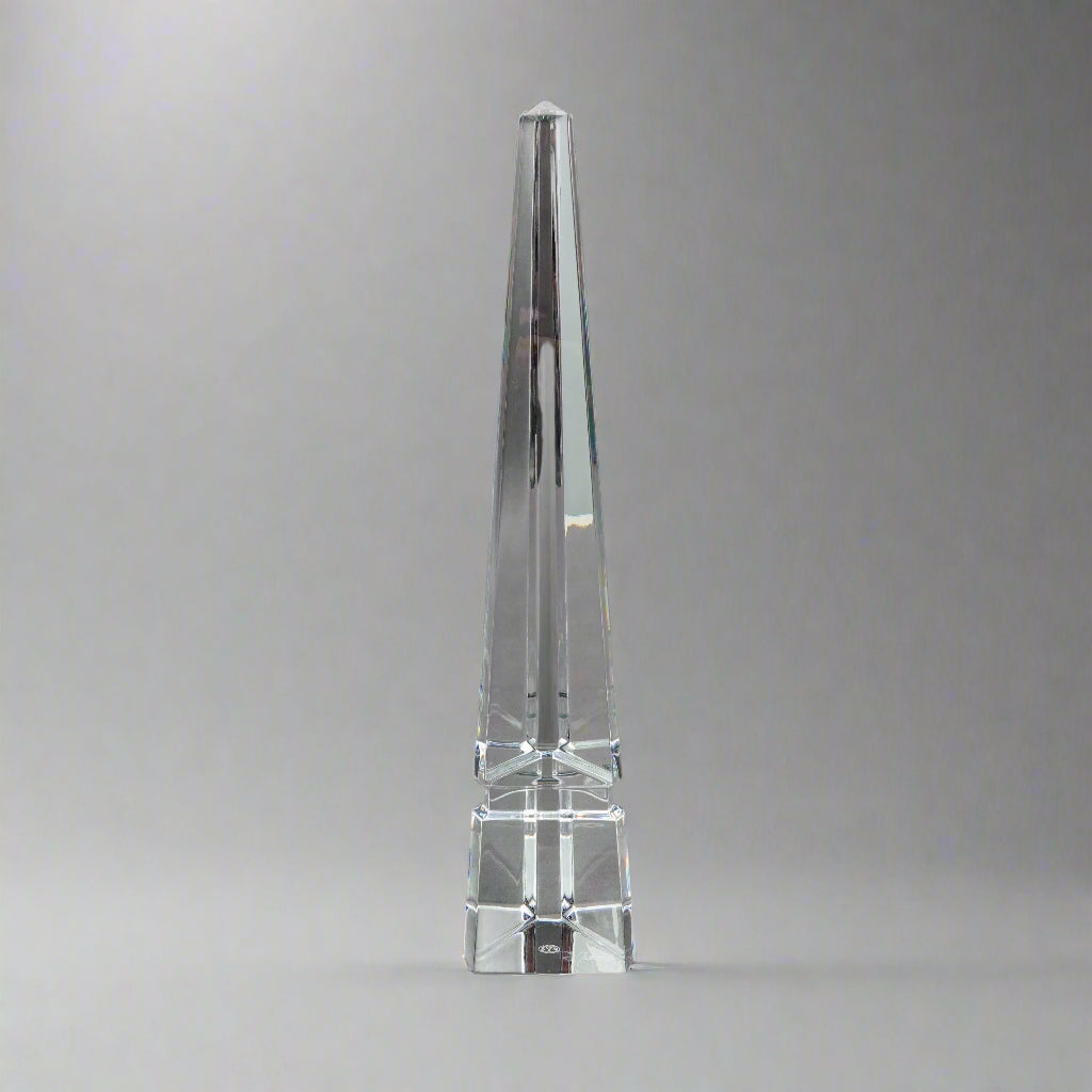 Baccarat Crystal France Osiris Obelisk Louxor Monument Glass Sculpture Large 15"