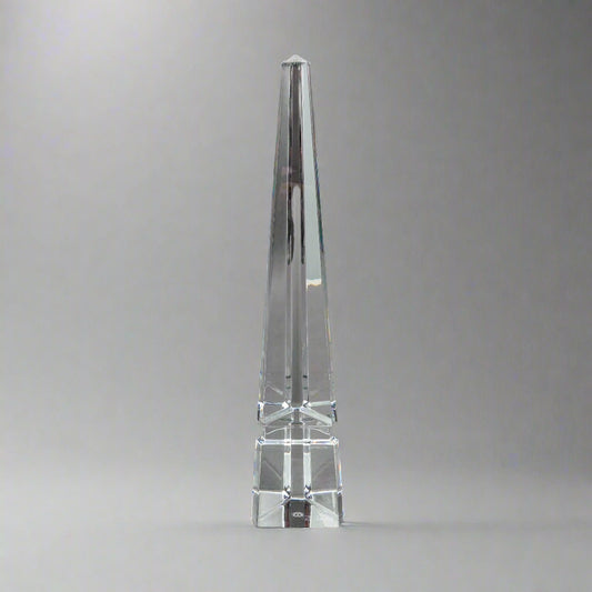 Baccarat Crystal France Osiris Obelisk Louxor Monument Glass Sculpture Large 15"