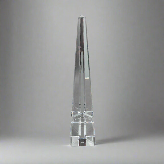 Baccarat France Osiris Crystal Obelisk Louxor Monument Sculpture Large 15"