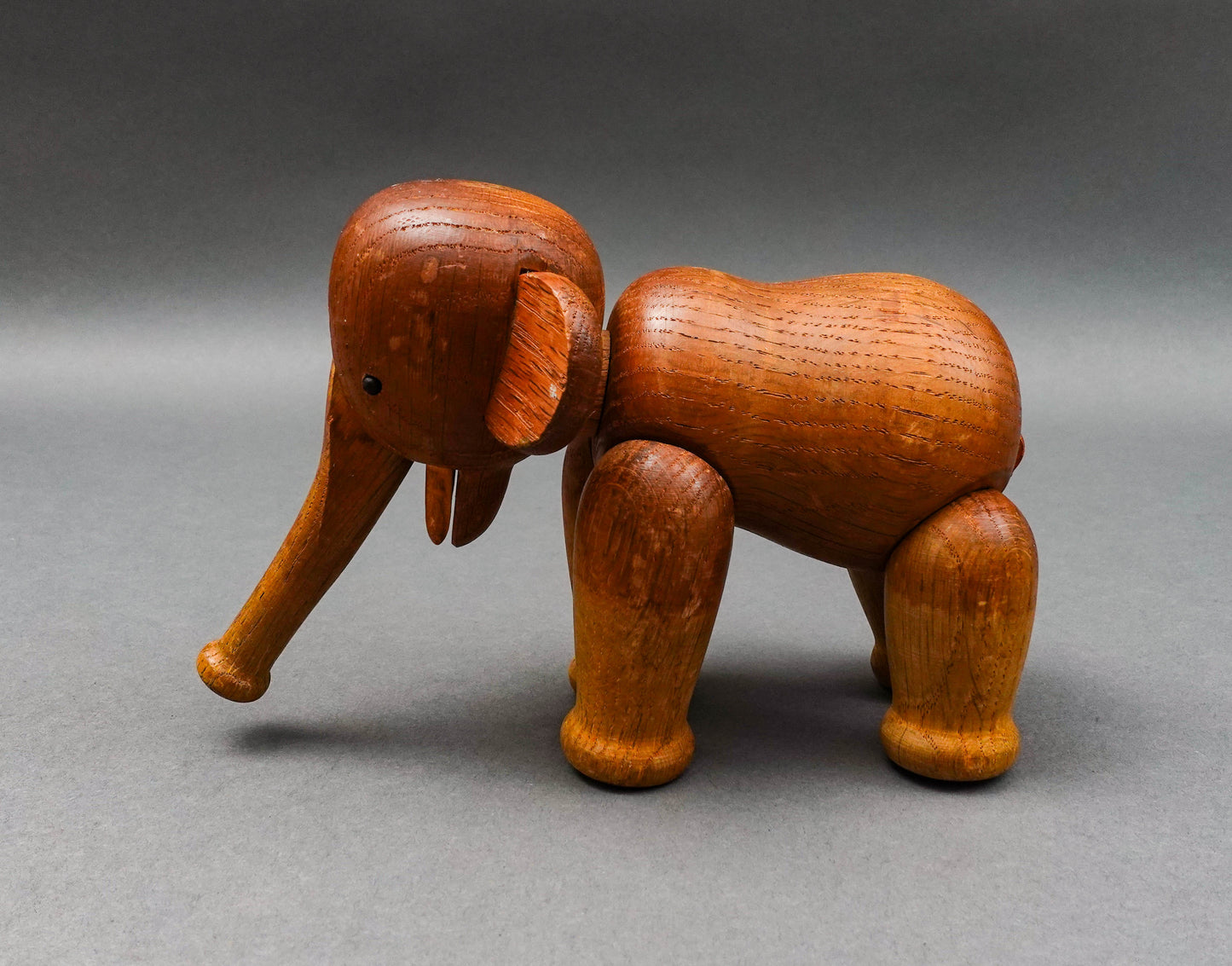 Kay Bojesen Denmark Vintage Mid Century Articulated Wood Teak Elephant Figurine