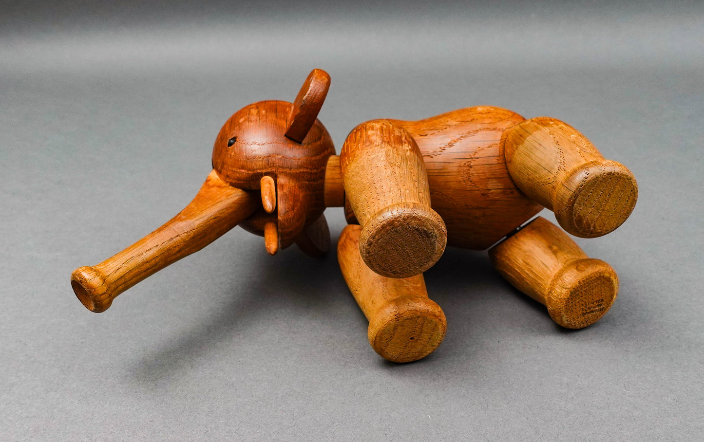 Kay Bojesen Denmark Vintage Mid Century Articulated Wood Teak Elephant Figurine