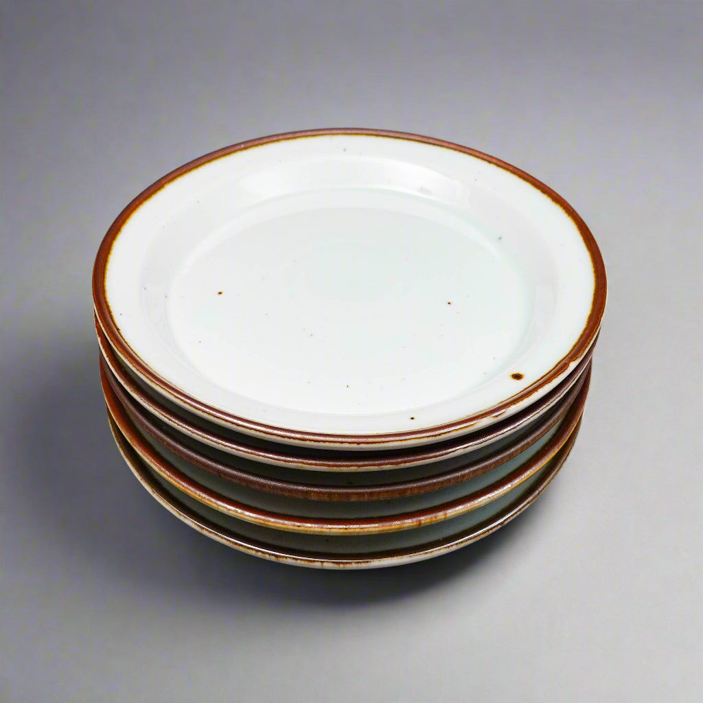 Dansk Niels Refsgaard Denmark Brown Mist Stoneware Salad Plate Set Of 5