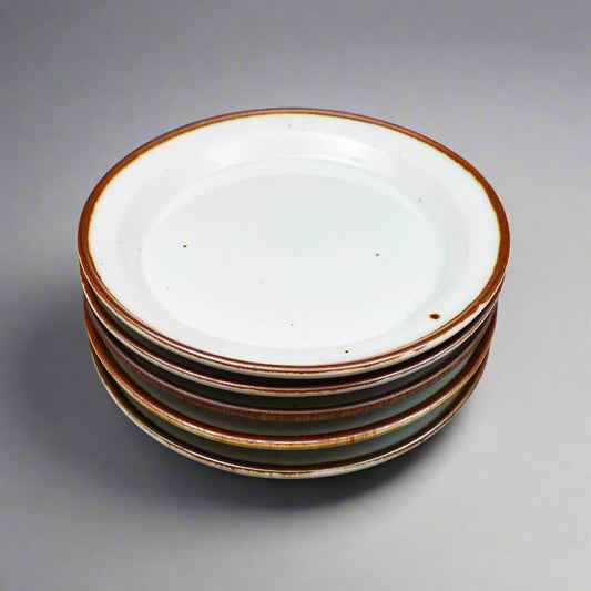 Dansk Niels Refsgaard Denmark Brown Mist Stoneware Salad Plate Set Of 5
