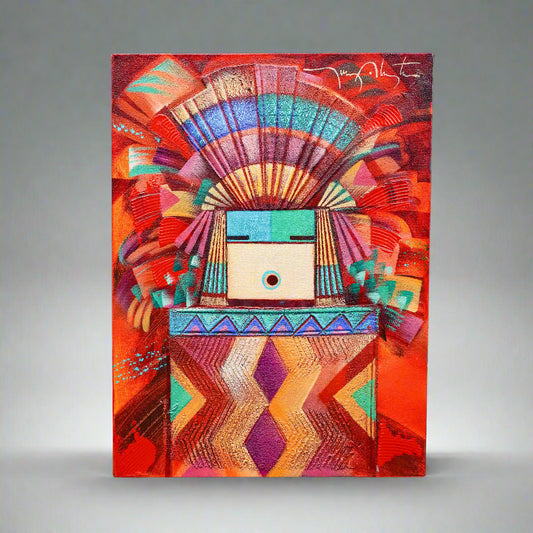 Tony Abeyta (Dine Navajo, B. 1965) Signed Oil On Canvas Painting