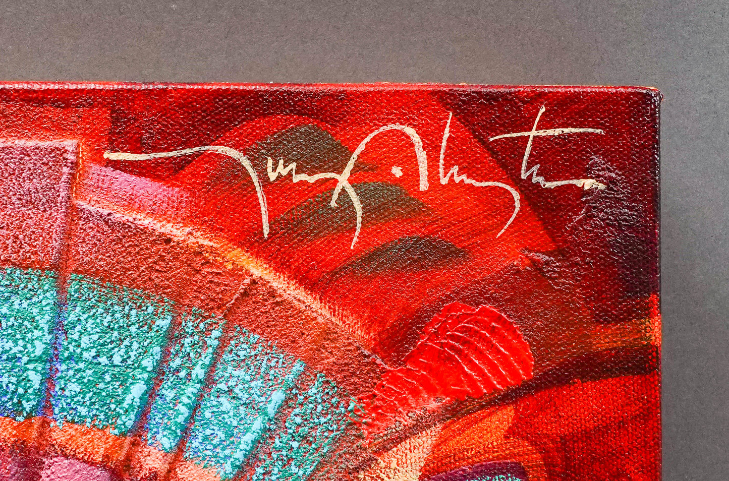Tony Abeyta (Dine Navajo, B. 1965) Signed Oil On Canvas Painting