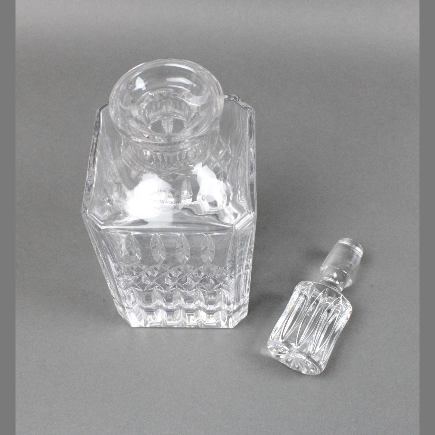 Wedgwood Germany WWC4 Full Lead Crystal Glass Decanter Bottle With Stopper