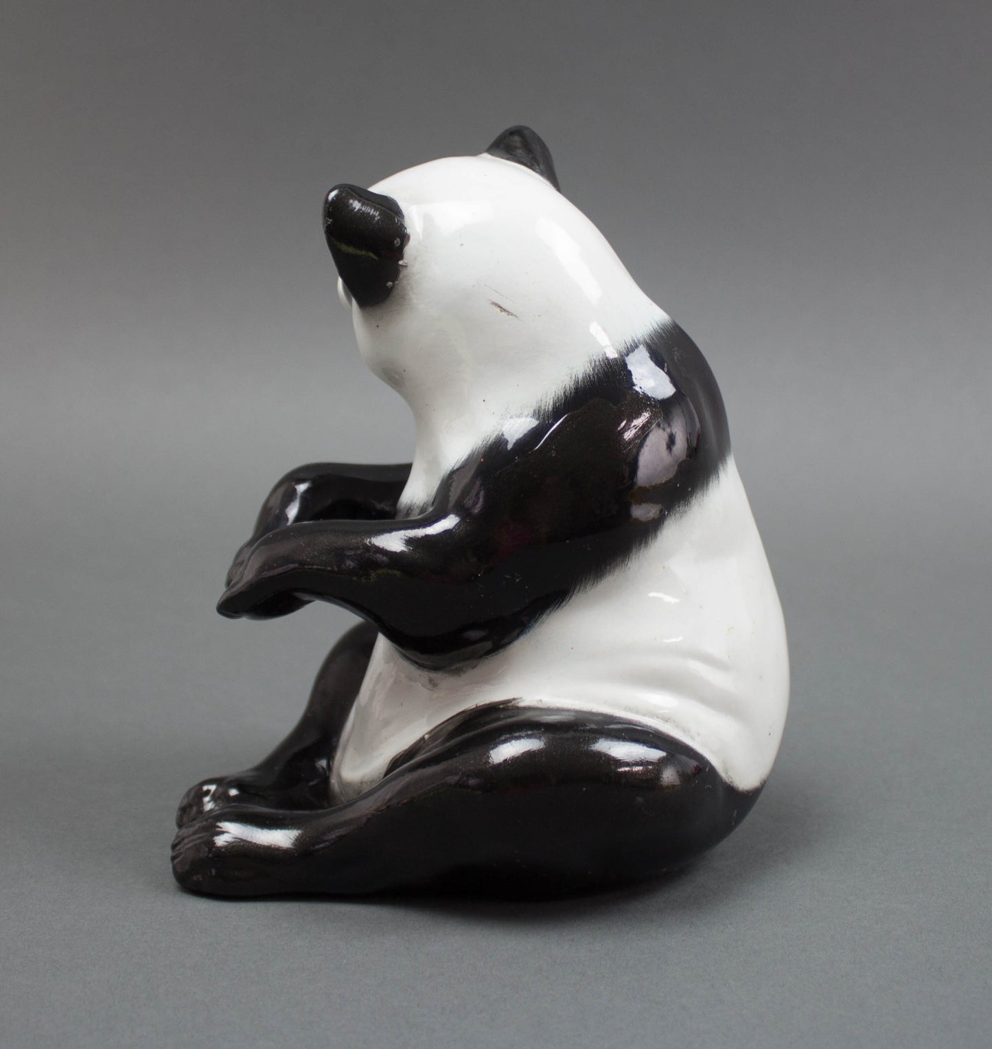 Ronzan Italian Ceramic Panda Bear Hand Painted Figurine Made In Italy 1471/3