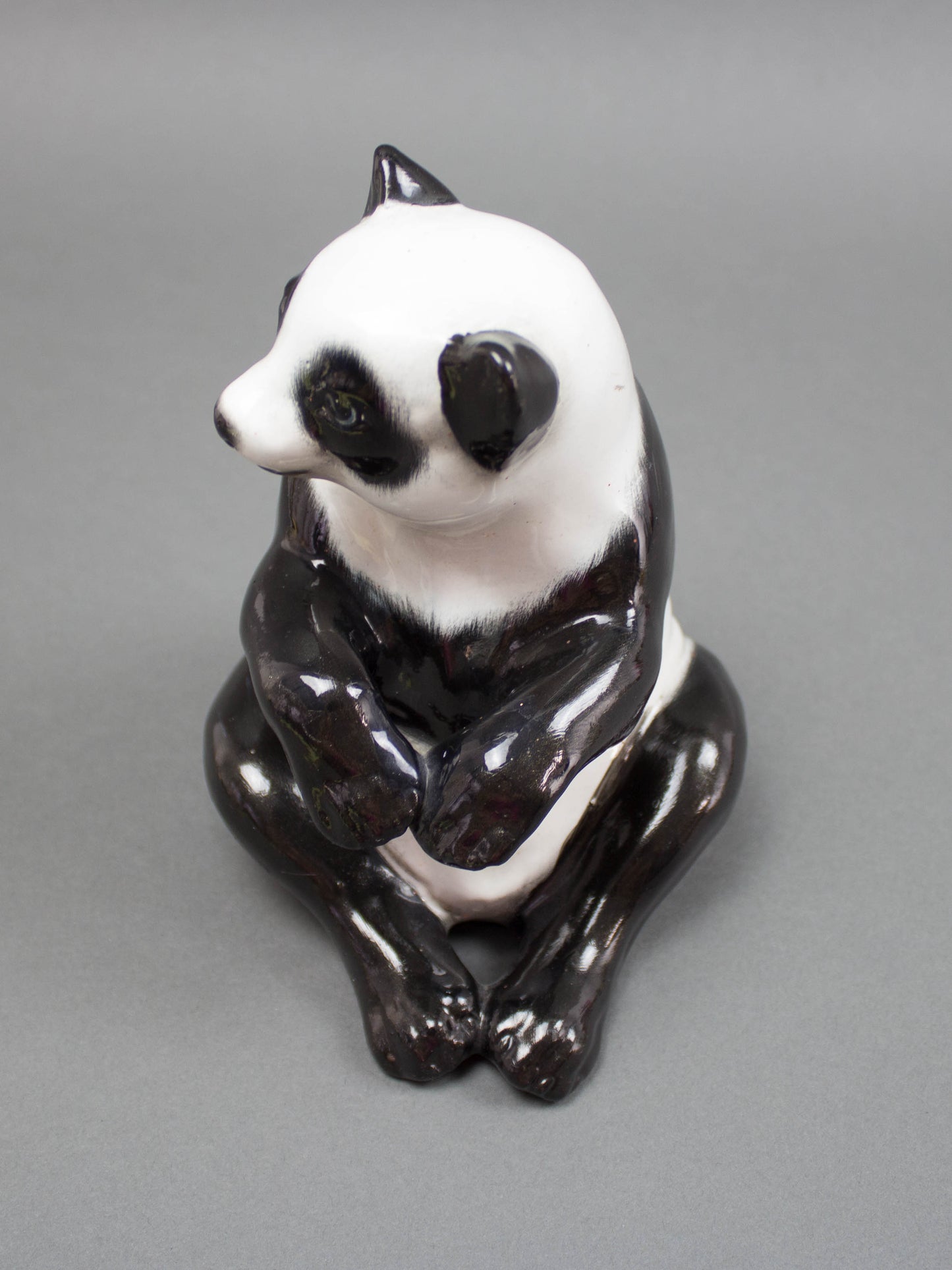 Ronzan Italian Ceramic Panda Bear Hand Painted Figurine Made In Italy 1471/3