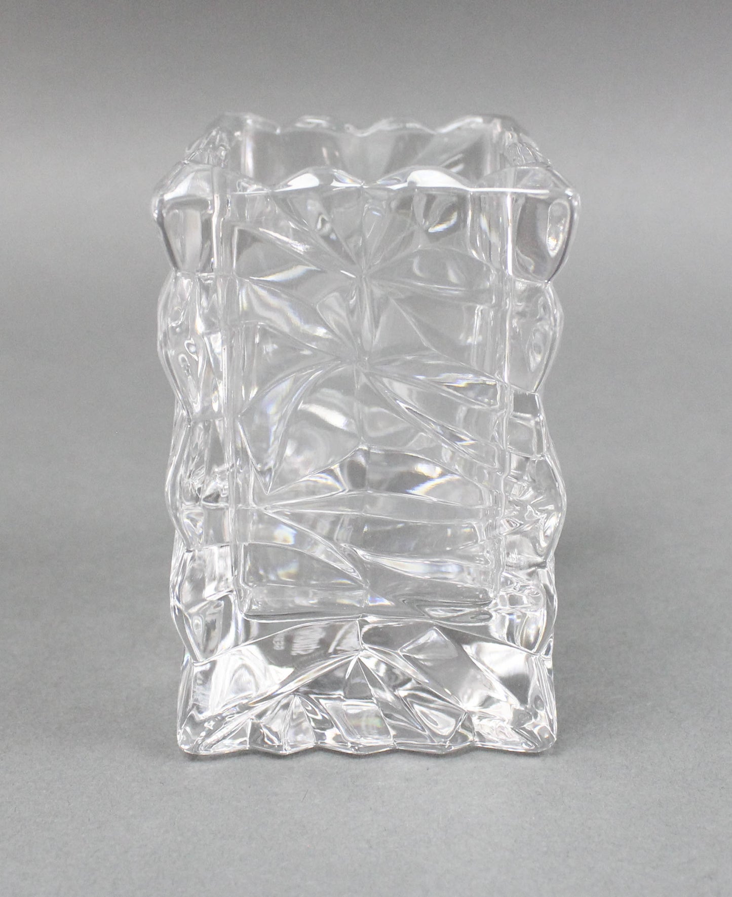 Rosenthal Studio Line Germany Crystal Crinkled Bag Small Vase 3 1/2" Tall