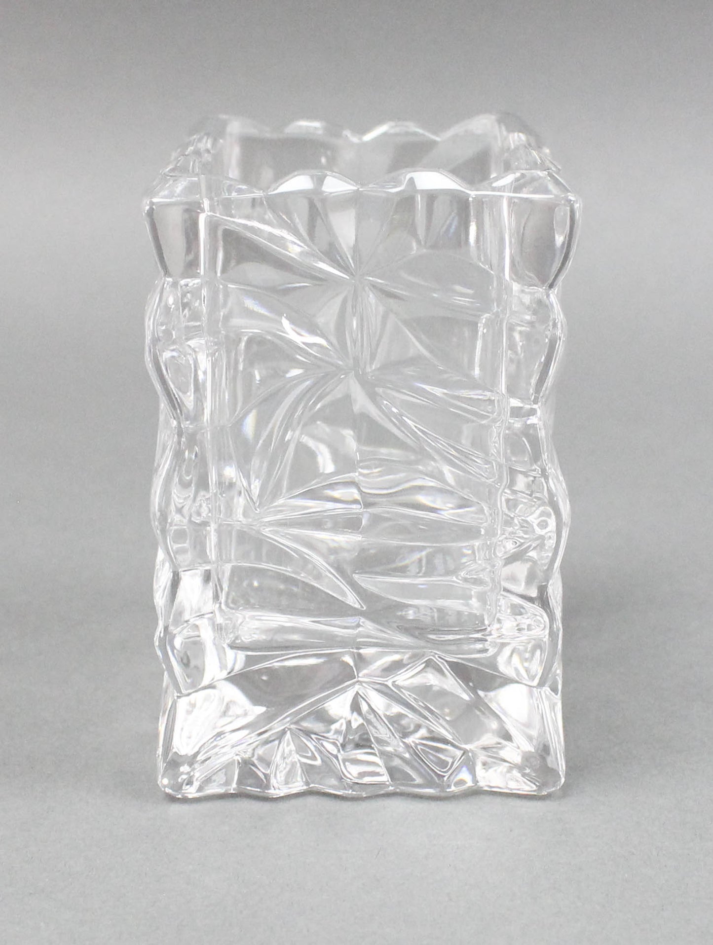 Rosenthal Studio Line Germany Crystal Crinkled Bag Small Vase 3 1/2" Tall