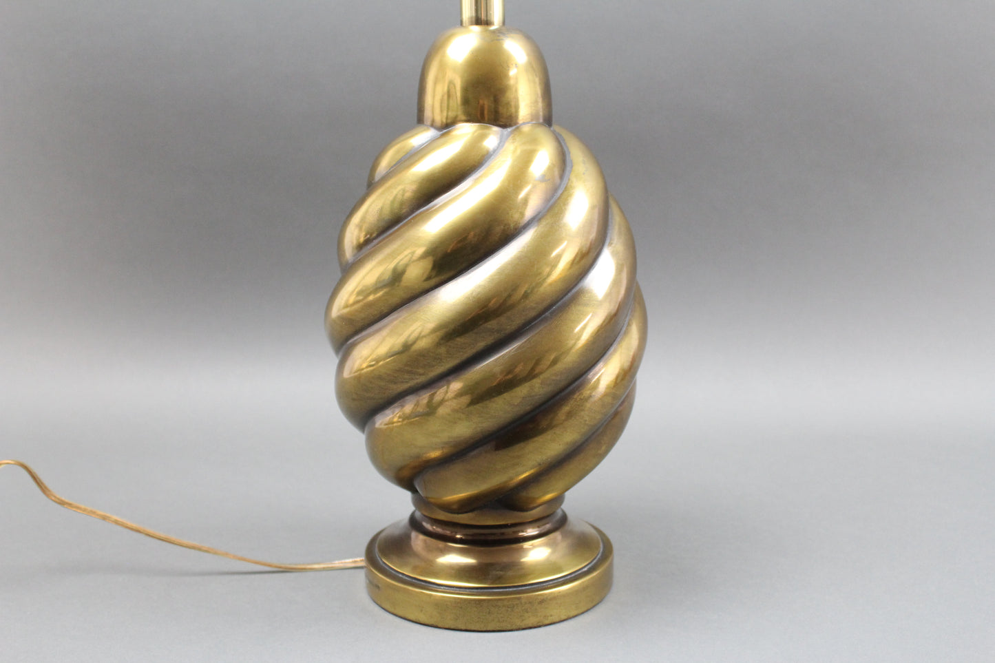 Westwood Industries 1978 Spiral Brass Table Lamp Vintage Mid-Century Modern