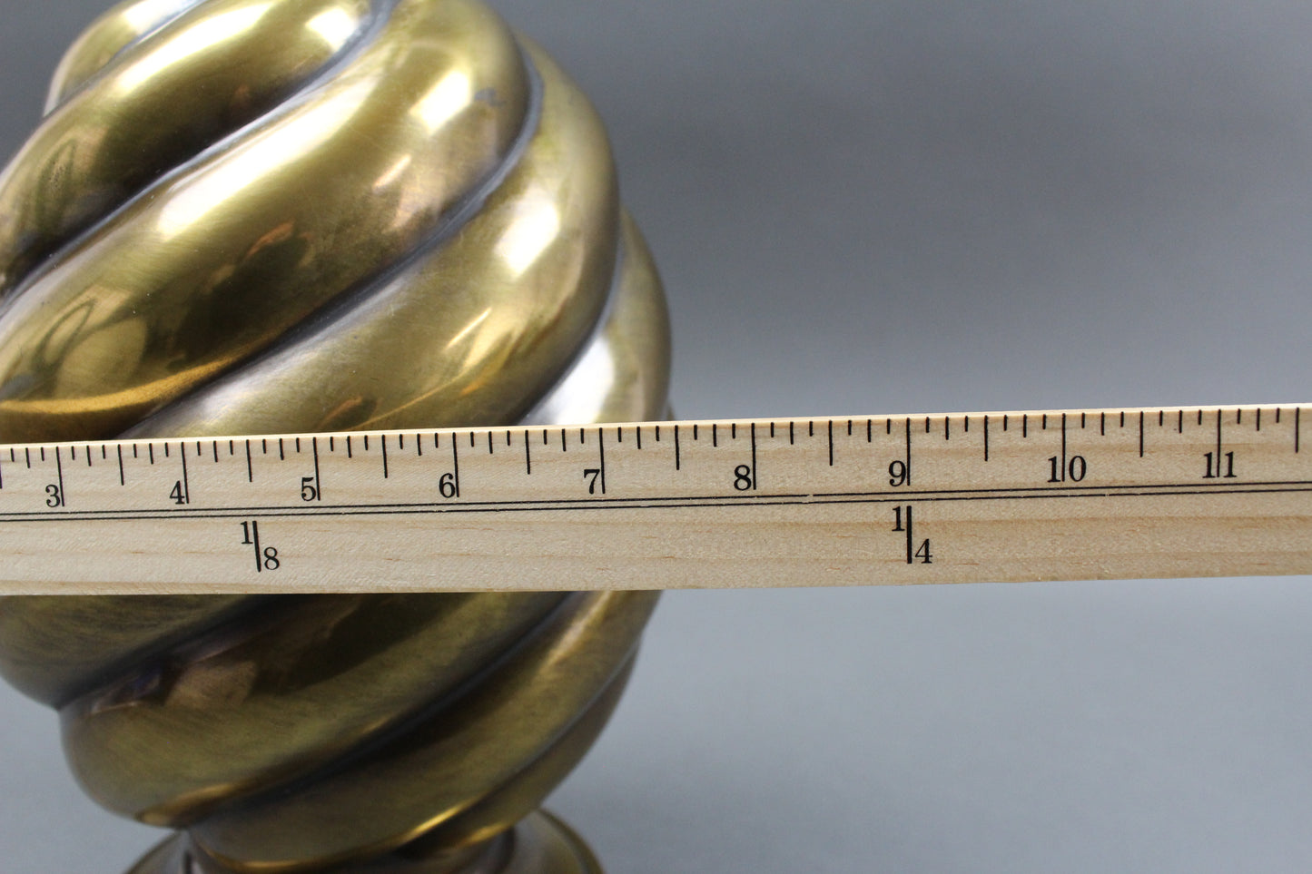 Westwood Industries 1978 Spiral Brass Table Lamp Vintage Mid-Century Modern