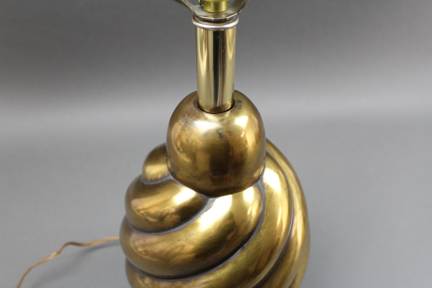 Westwood Industries 1978 Spiral Brass Table Lamp Vintage Mid-Century Modern